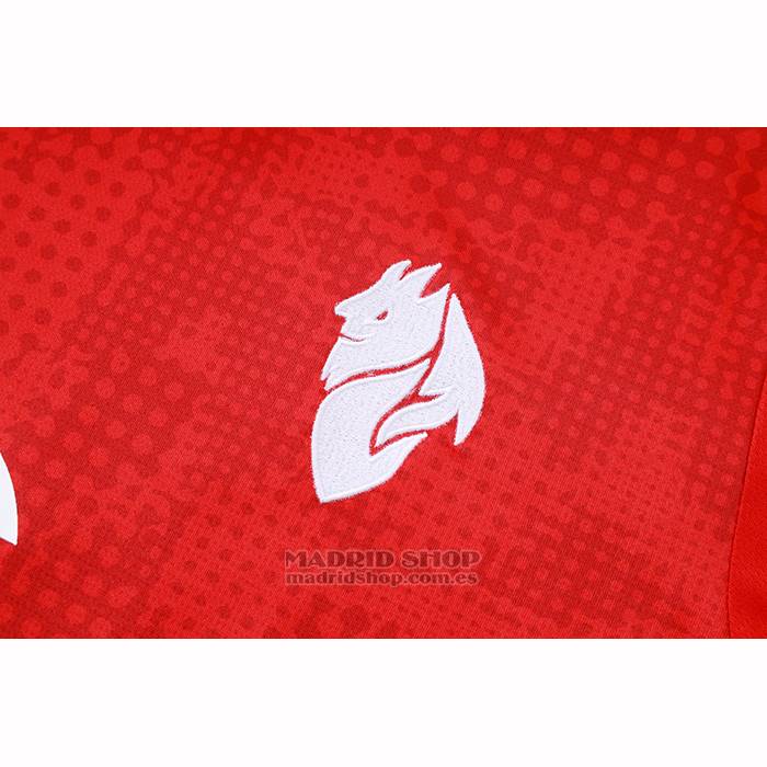 Chandal del AC Milan Manga Corta 2025-2026 Rojo - Pantalon Corto